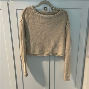 Free People Cream Sweater
